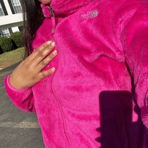 Pink north face jacket